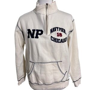 Vintage Navy Pier Chicago 16 Unisex 1/4 zip sweatshirt “Unique Design “